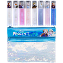 Load image into Gallery viewer, Disney Frozen 2 - Townley Girl Anna and Elsa Lip Gloss Set with Sequin Bag, Ages 3+ (9 Pcs)