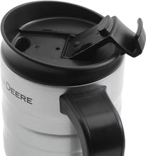 Load image into Gallery viewer, Gibson John Deere Thermal Double Wall Stainless Steel, 17oz Silver Travel Mug, Grey