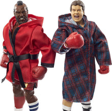 Load image into Gallery viewer, WWE Elite Collection 2 Pack - Mr. T vs Rowdy Roddy Piper 6-in Action Figures with Boxing Robes and Swappable Hands, Posable Collectible Gift for WWE Fans Ages 8 Years Old and Up
