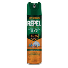 Load image into Gallery viewer, Repel Sportsmen Max Formula Insect Repellent Aerosol Spray w/ 40% DEET, 8.125 Ounces