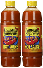 Load image into Gallery viewer, Louisiana Supreme Hot Sauce 2 of 17 oz Bottles
